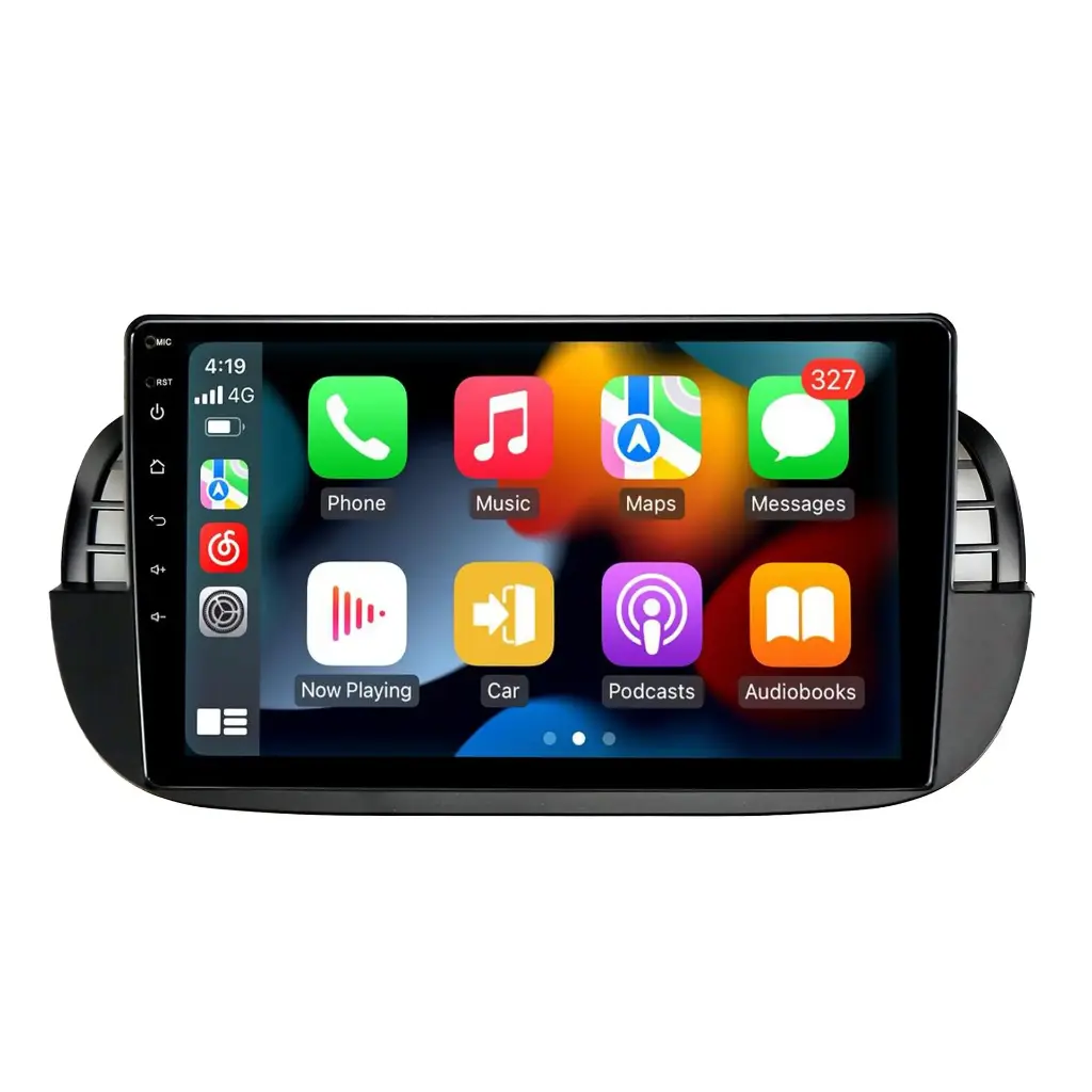 [FIAT 500 (9INCH, BLACK)
2007-2015] F9FT2U