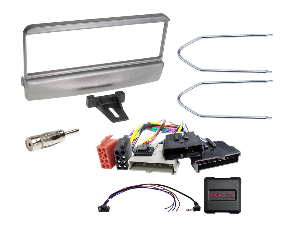 [1-DIN Kit Ford vehicles silver 8Pin/8Pin/17Pin SWC/antenna] 611114-11-1
