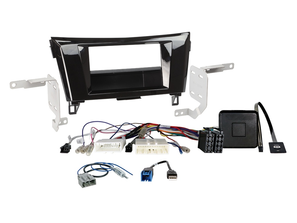 [2-DIN Kit with pocket Nissan Qashqai/X-Trail SWC 360° camera] 611210-17-2