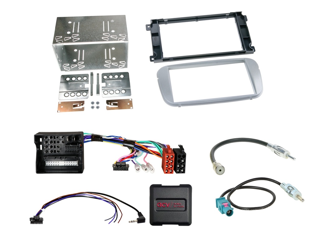 [2-DIN Kit Ford different vehicles silver SWC/CAN Bus/antenna] 621114-19-2