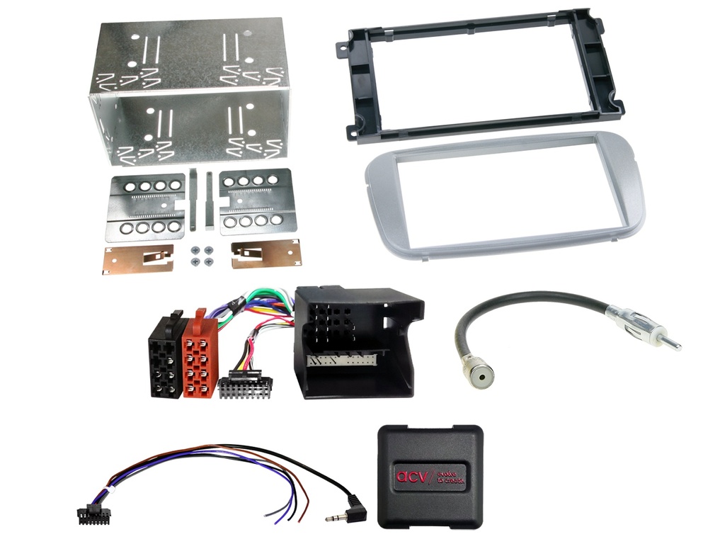 [2-DIN Kit Ford different vehicles silver SWC/analogue] 621114-19-5