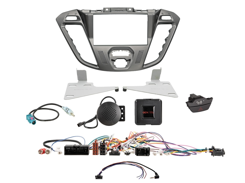 [2-DIN Kit Ford Custom 2012-2016 Euro5 phoenix silver switch] 621114-26-7
