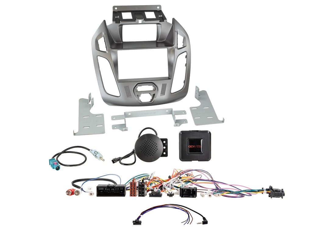 [2-DIN Kit Transit Connect 2013-2018 phoenix silver SWC] 621114-27-1-1