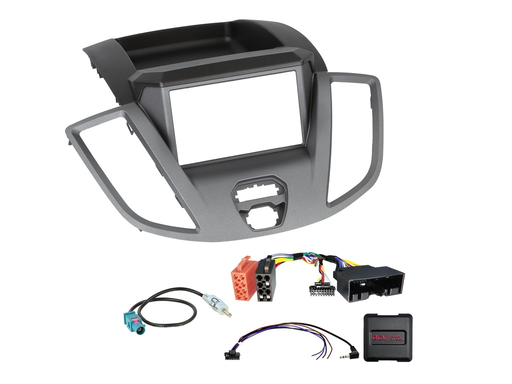 [2-DIN Kit with pocket Ford Transit V363 2014-2019 SWC analog] 621114-32-1