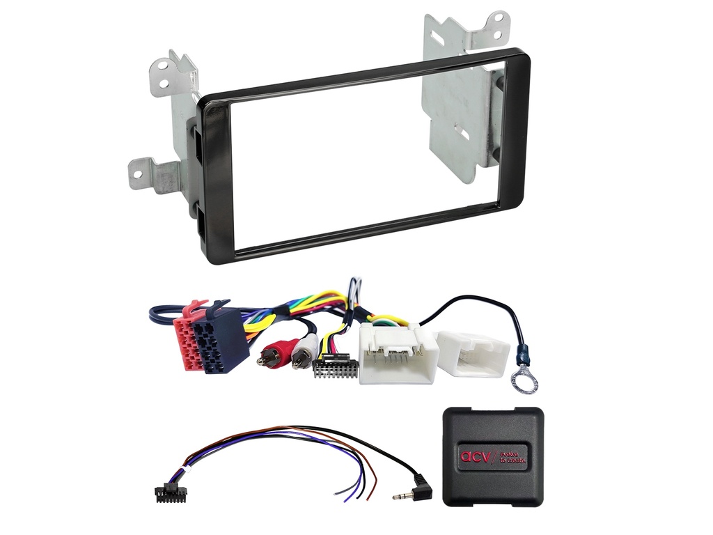 [2-DIN Kit Fiat Fullback(KT0T)/Mitsubishi L200(KJ0T) SWC/AUX] 621200-20-1