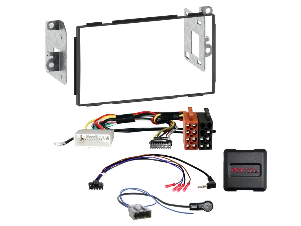 [2-DIN Kit Nissan Qashqai(J10) 02/2007-10/2014 SWC/antenna] 621210-01-1