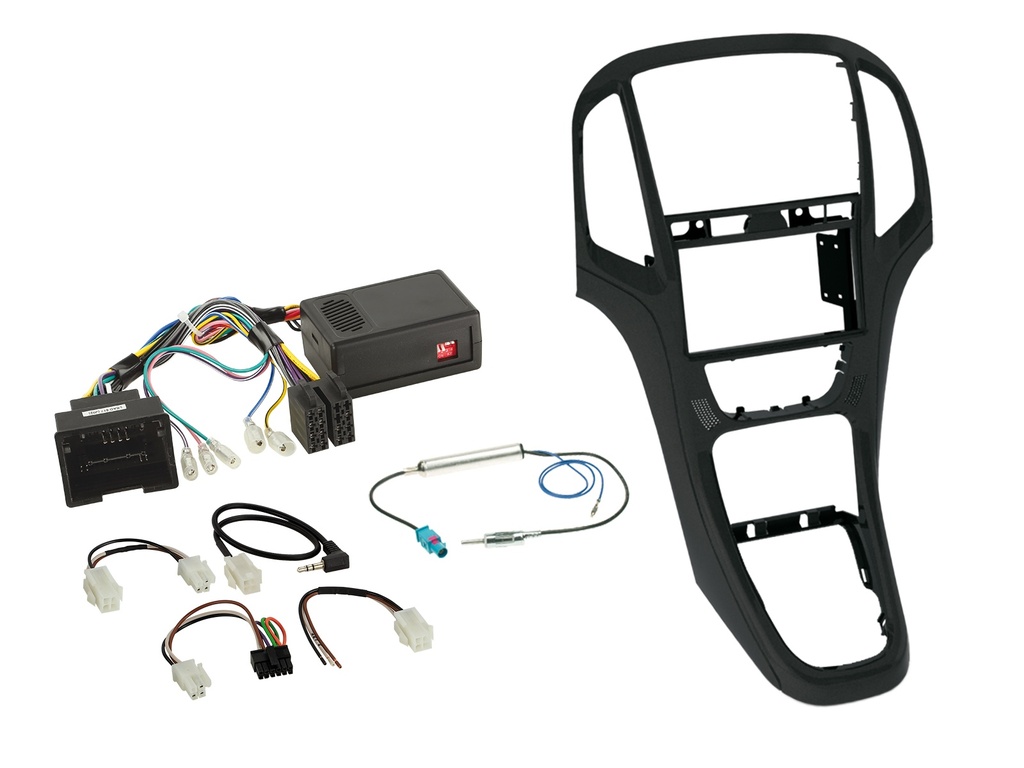 [2-DIN Kit Opel Astra J 2009-2016 pearl black SWC/Lead 3] 621230-23-2