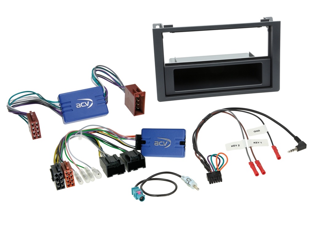 [2-DIN Kit with pocket Saab 9-3(YS3F) 2007-2011 SWC/antenna] 621270-01-1