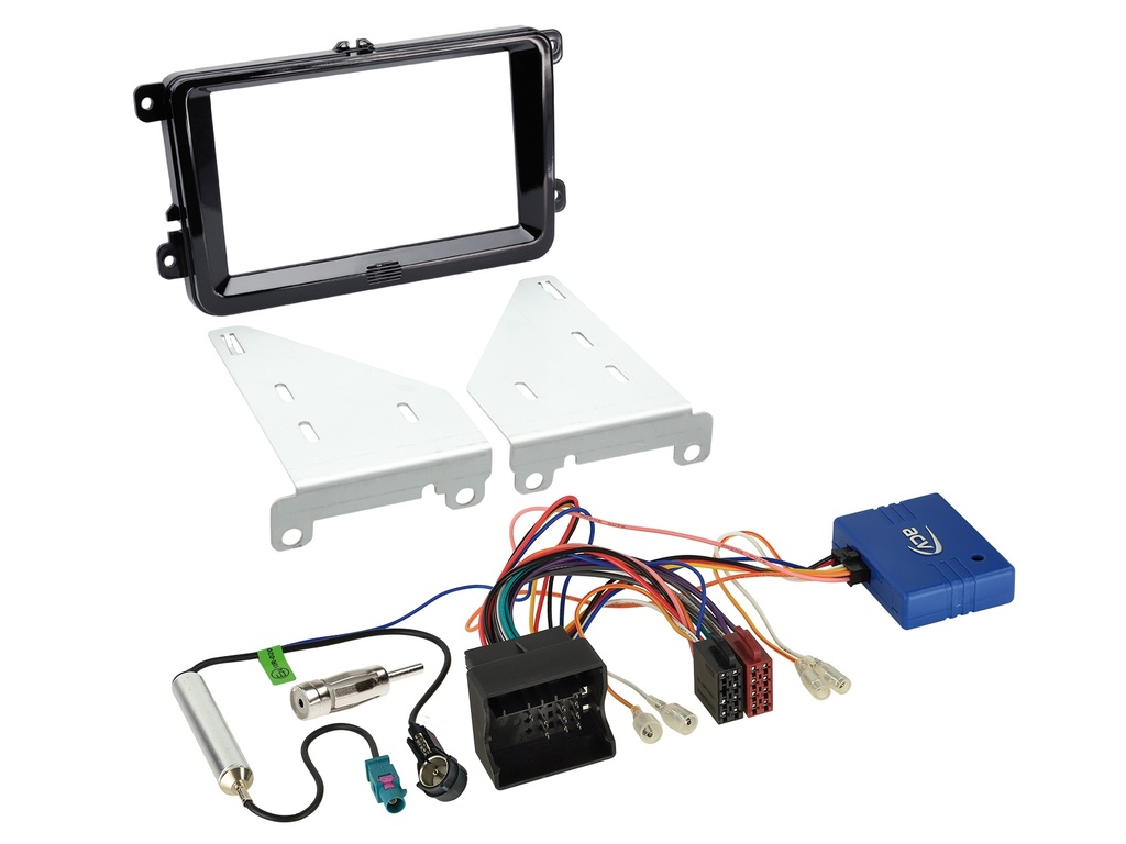 [2-DIN Kit Seat/Skoda/VW CAN Bus/antenna piano black] 621320-30-04